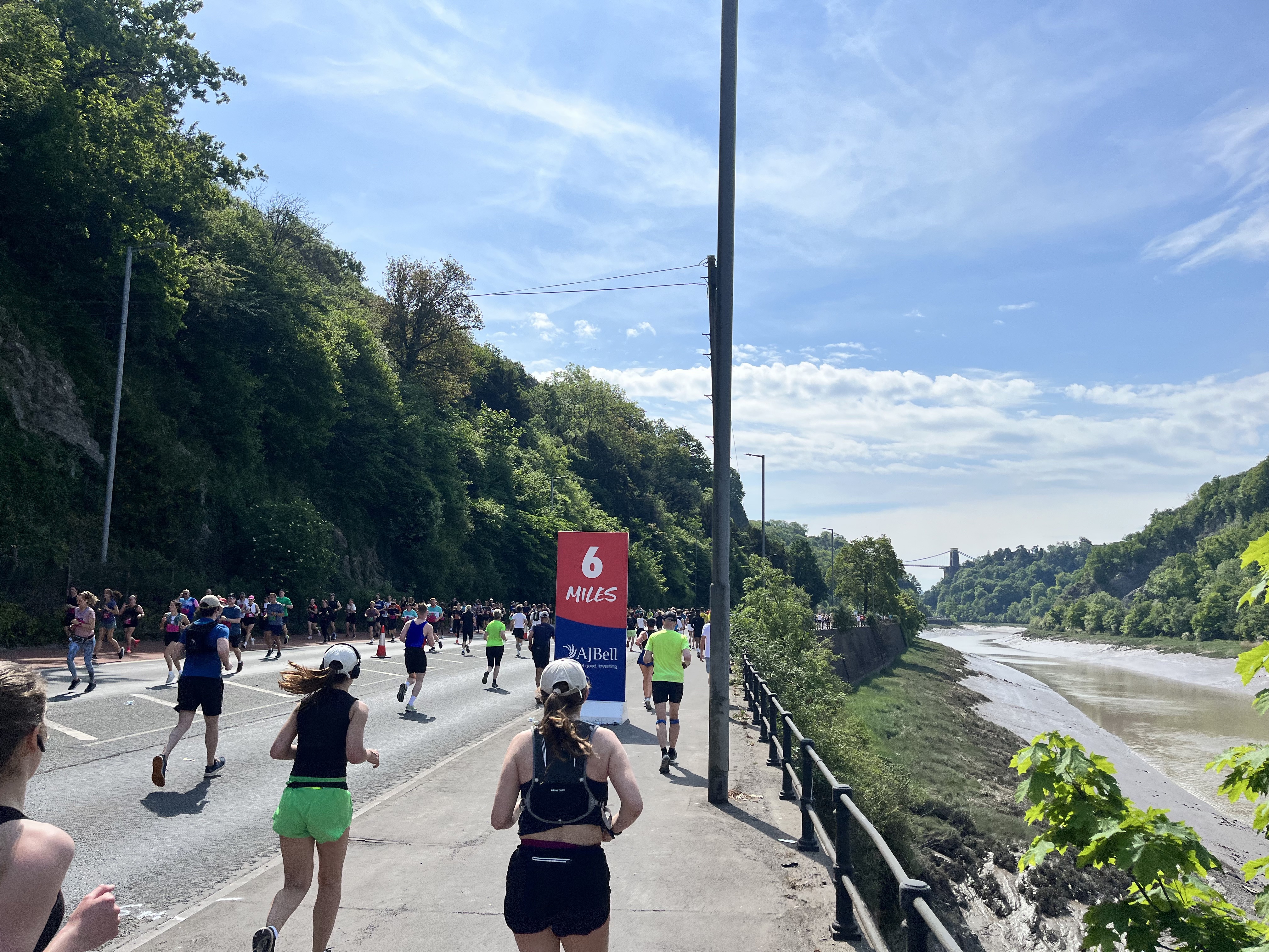 Runners along The Portway in Bristol